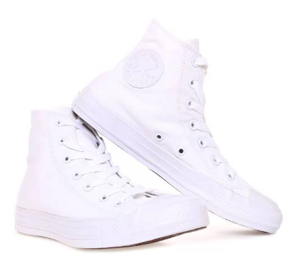 Moda Tenis Converse Chuck Taylor Monochrome Hi - Blanco 