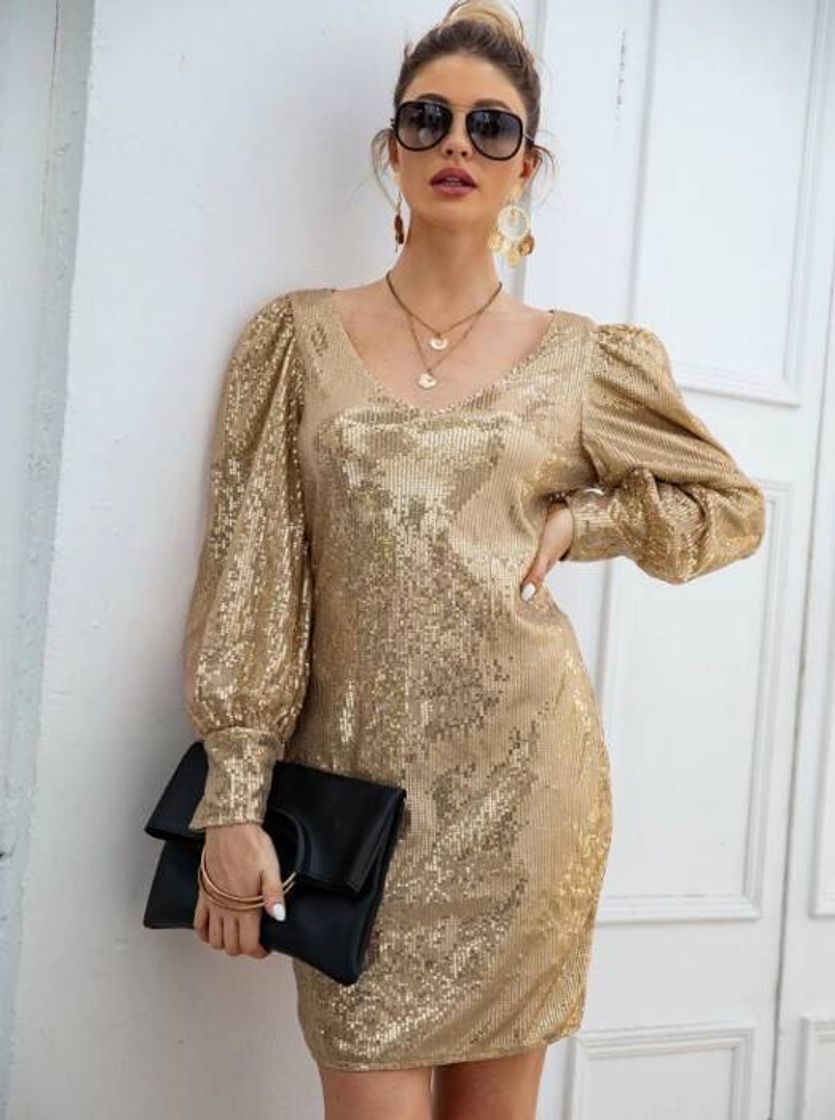 Social Vestido shein brillo 
