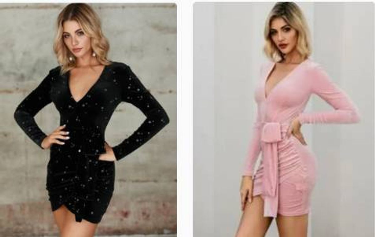 Social Double Crazy Star Velvet Wrap Bodycon Dress 