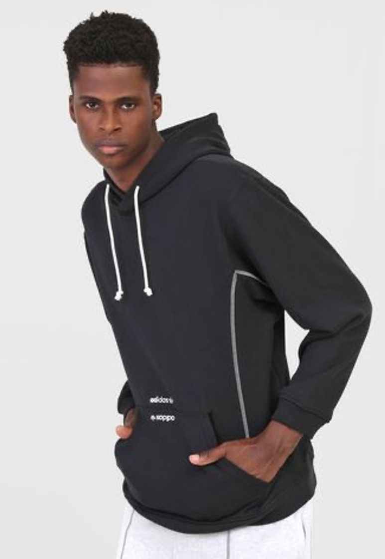 Fashion Moletom Fechado adidas Originals F Hoody Preto - Dafiti