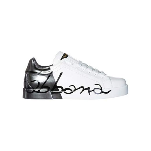 Dolce&Gabbana Zapatos Zapatillas de Deporte Hombres en Piel Portofino Blanco EU 40 CS1600AU7768S538