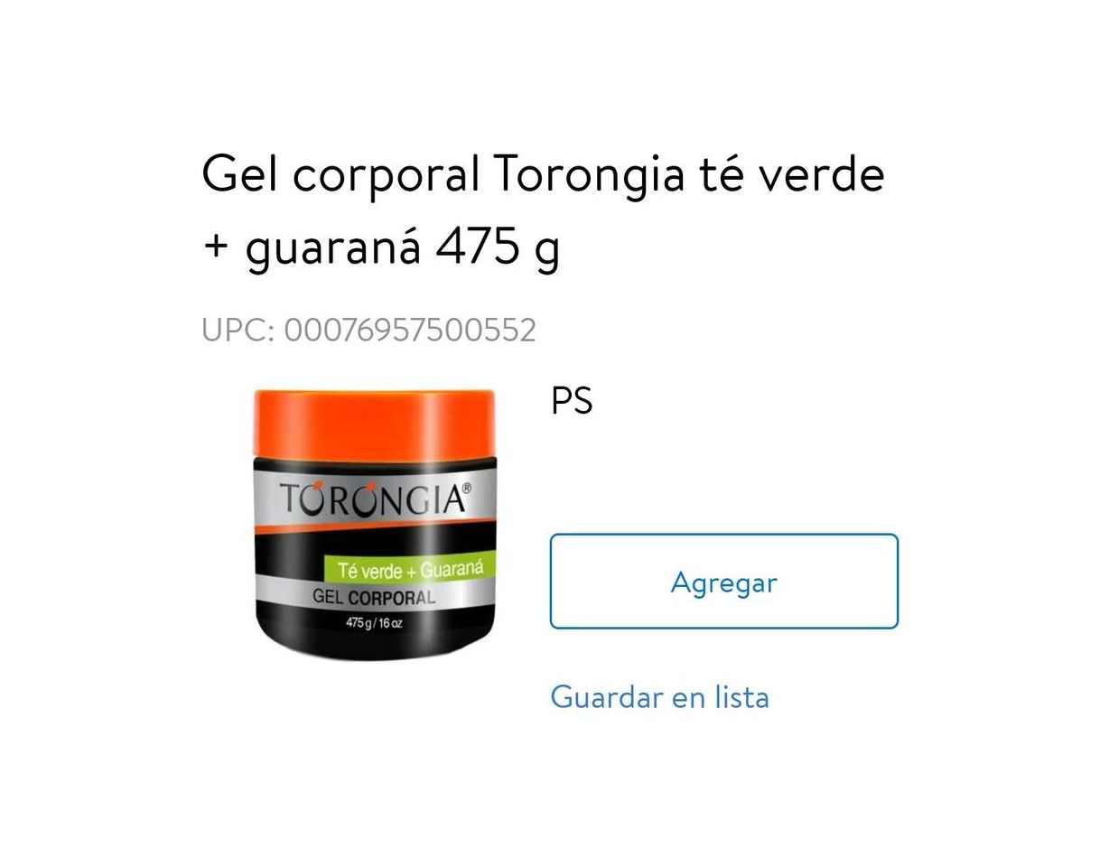 Productos Gel corporal 