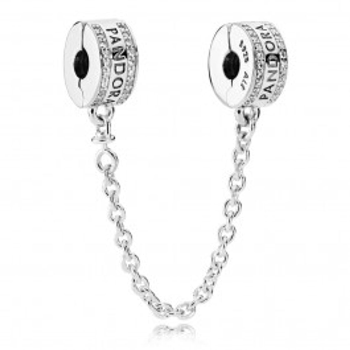 Moda Cadena de Seguridad en plata de ley Logo PANDORA | PandoraShop