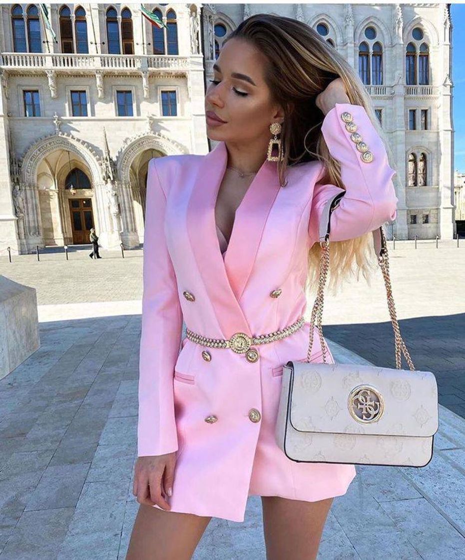 Moda PINK FASHION DRESS BLAZER💗