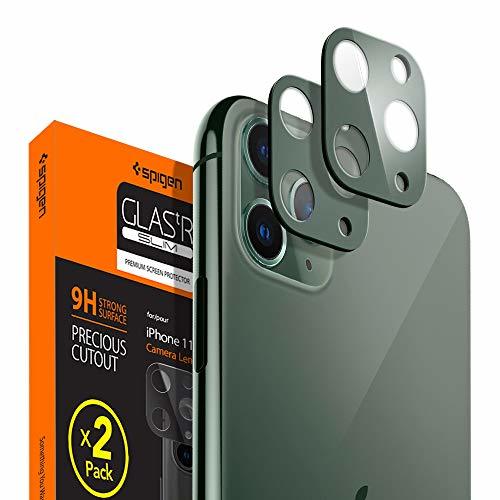Social Spigen, 2 Pack, Cámara Lente Protector Pantalla iPhone 11 Pro / 11