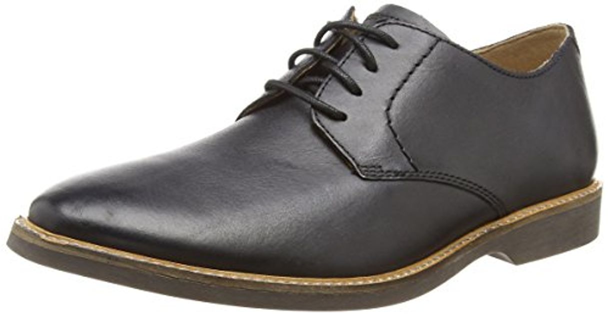 Social Clarks Atticus Lace, Zapatos de Cordones Derby para Hombre, Negro