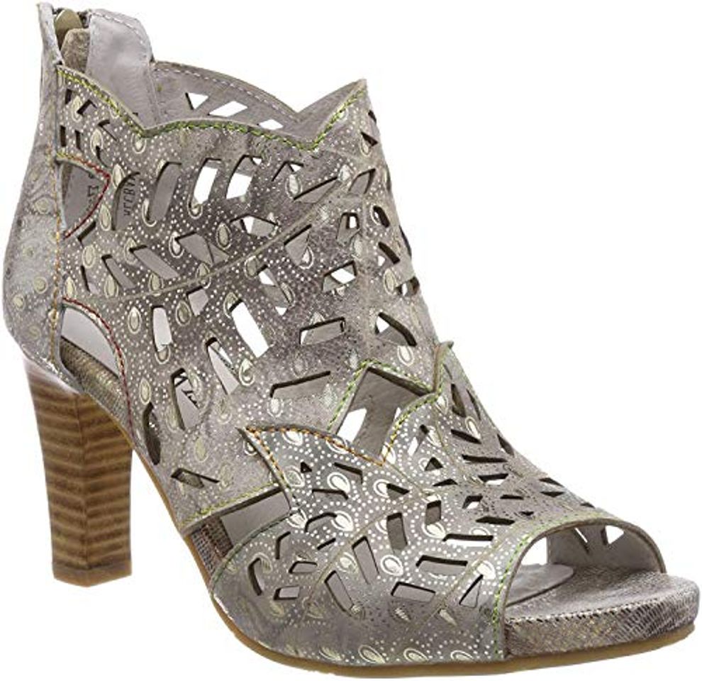 Social LAURA VITA Alcbaneo 0491, Sandalias con Punta Abierta para Mujer,
