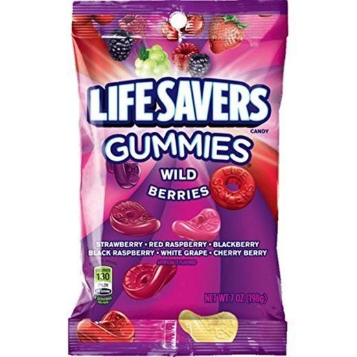 Life Savers Wild Berries Gummies Candy Bag, 7 ounce