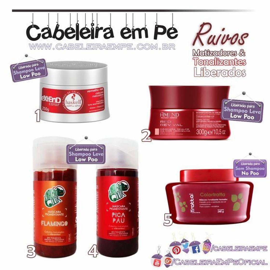 Moda Melhores tonalizantes para ruivas! 