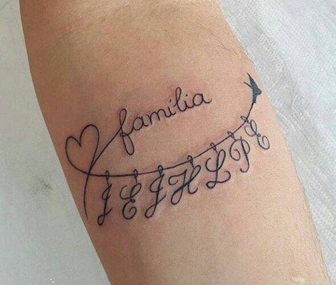 Fashion Tatuagem familiar 