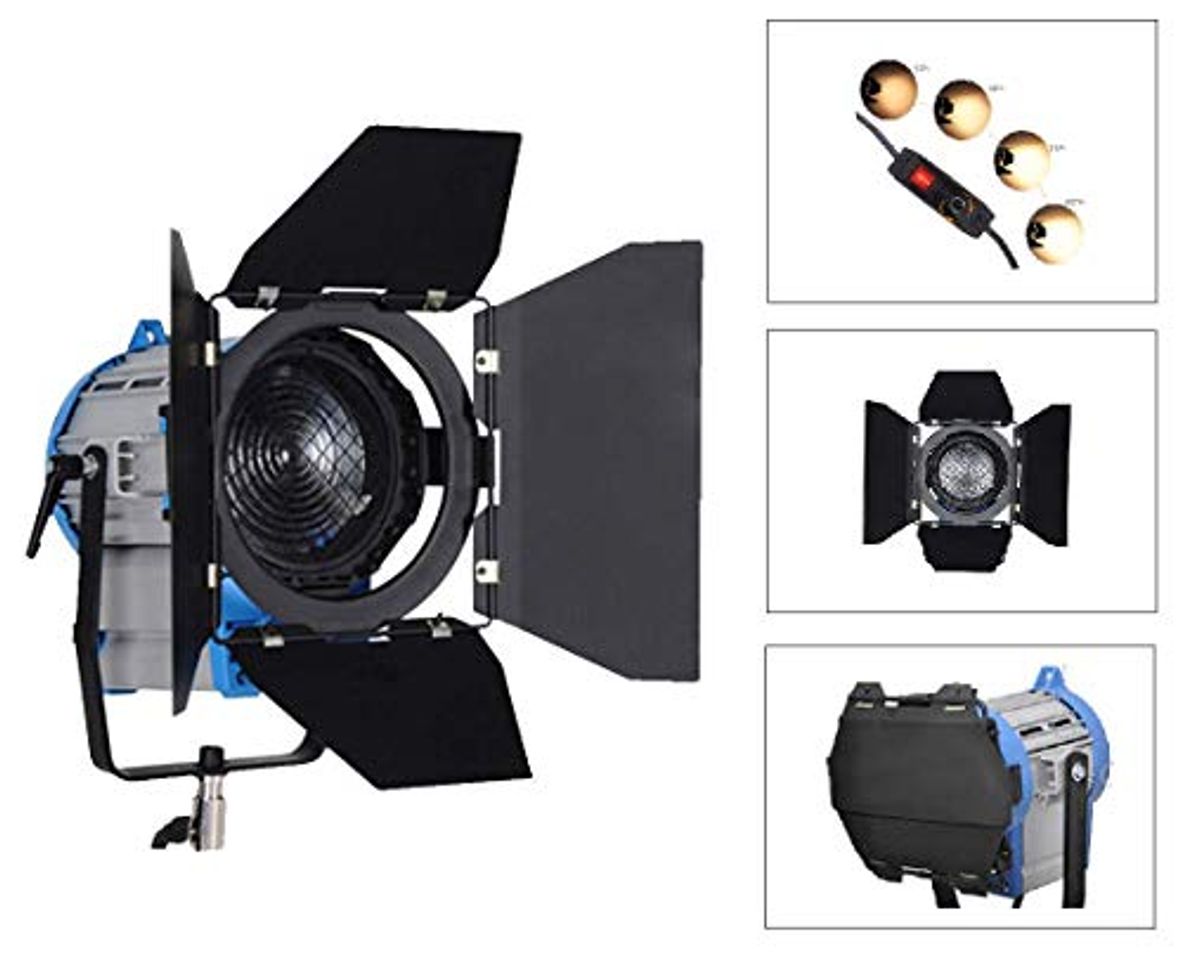 Social Profesional Fresnel de tungsteno Luz Continua como ARRI Pro Video luz del Punto 300W