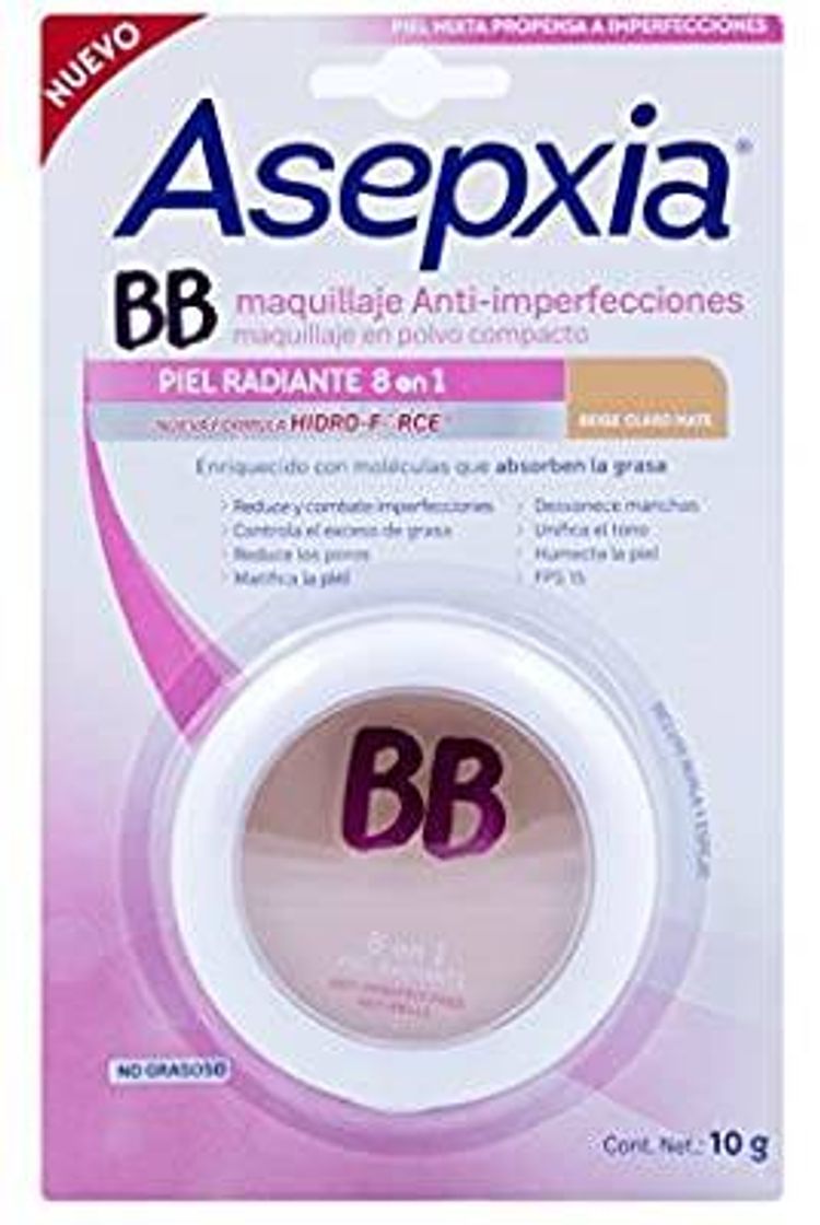 Moda Asepxia BB Maquillaje en Polvo FPS 15 Beige Claro

