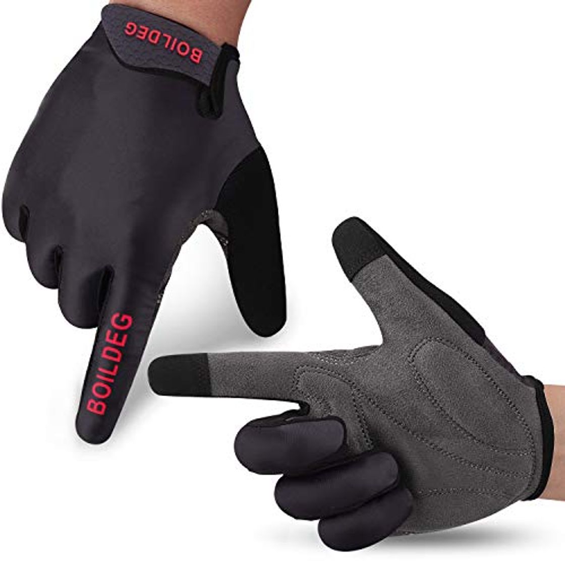 Productos boildeg Guantes de Ciclismo,Guantes MTB,Antideslizante Pantalla Táctil,Tela Transpirable,Adecuado para Ciclismo de Montaña,Todo