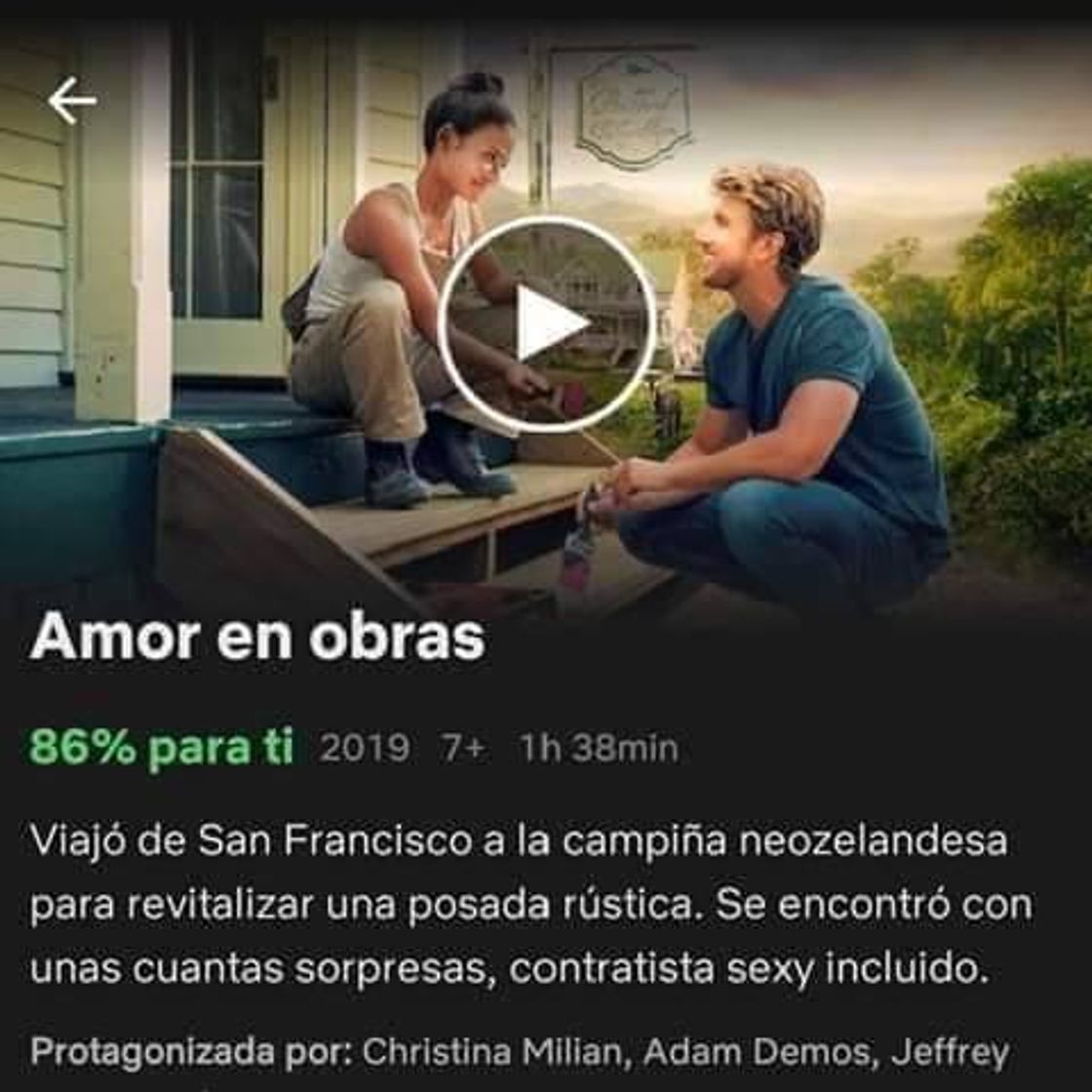 Película Amor en obras