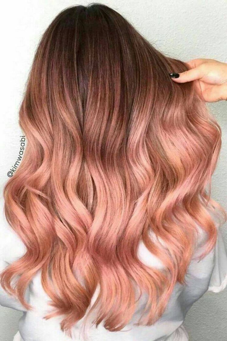 Moda Cabelo Rose Gold ✨❤