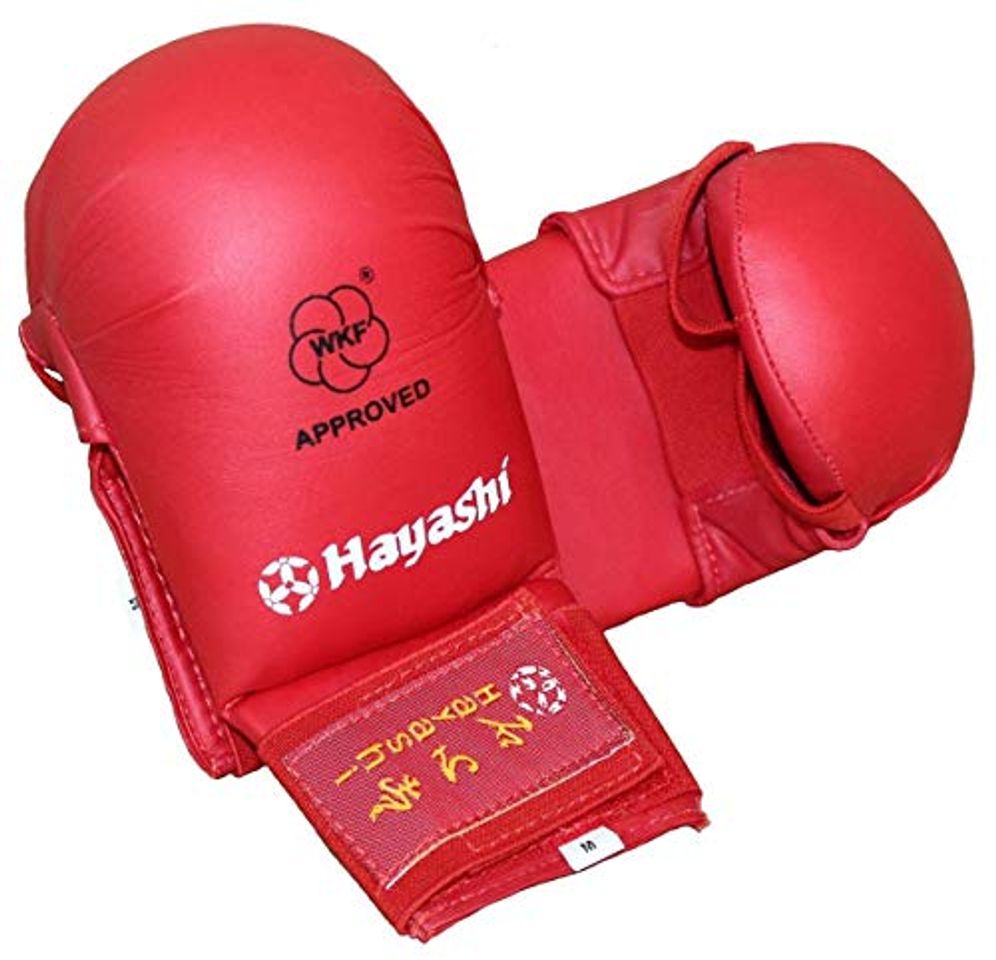 Products Hayashi Tsuki WKF Approved Karate Mitts Red