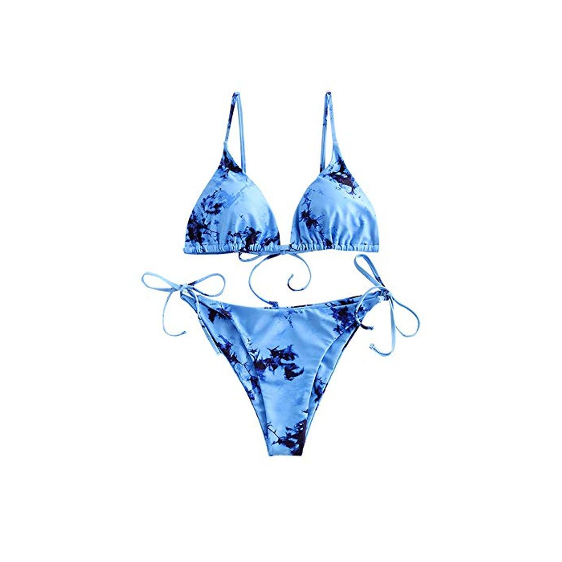 Products ZAFUL - Bikini acolchado de dos piezas con estampado de tie-Dye