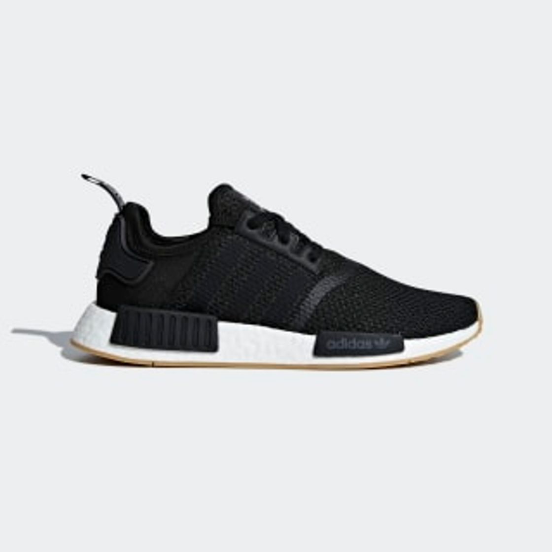 Fashion NMD R1 Black and Gum Shoes | adidas U