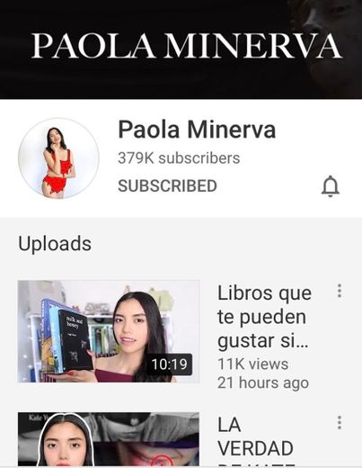 Paola Minerva Youtuber 