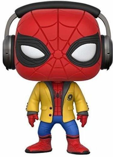 Marvel-21660 Figura de Vinilo Spider-Man with Headphones, Multicolor