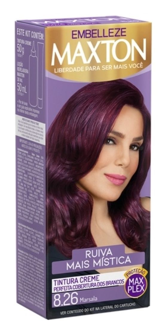 Fashion Tinta de Cabelo Maxton Ruiva +Mística Marsala 8.26 