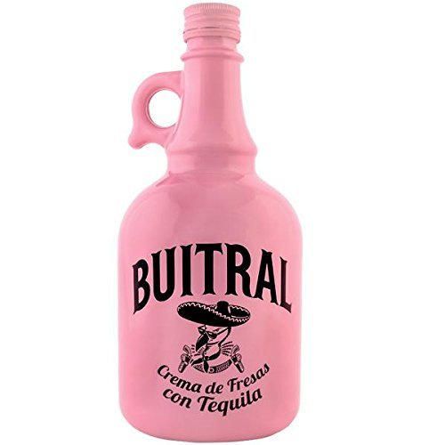Licor crema de fresas con tequila Buitral