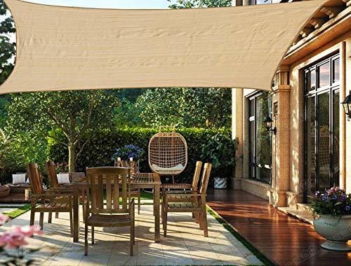 HENG FENG Toldo Vela de Sombra Rectangular 2 x 3 m Protección