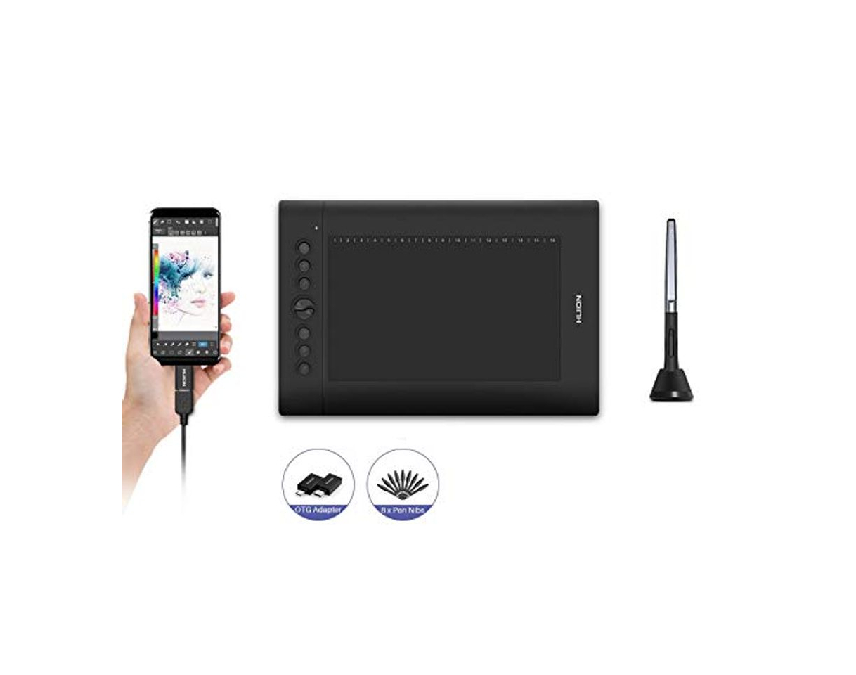 Product HUION Tableta gráfica H610PRO V2 con lápiz táctil sin Pilas