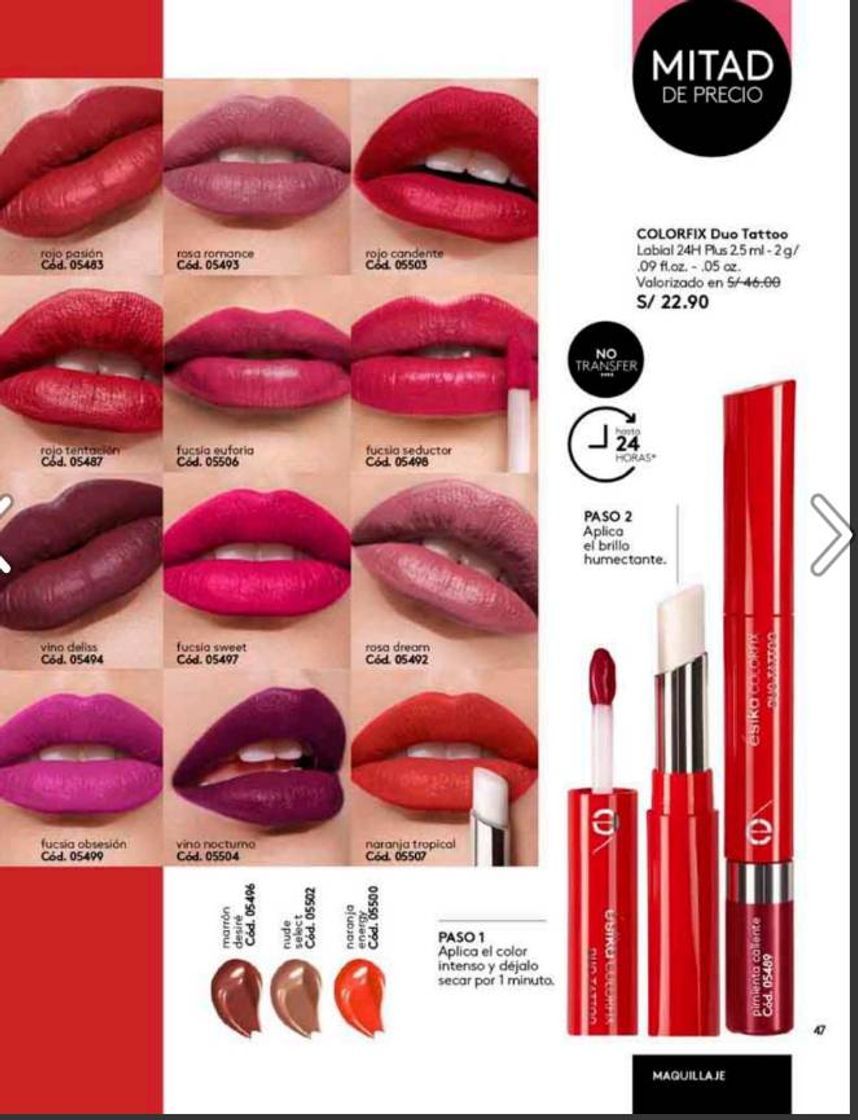 Social   Labial DUO tattoo ESIKA