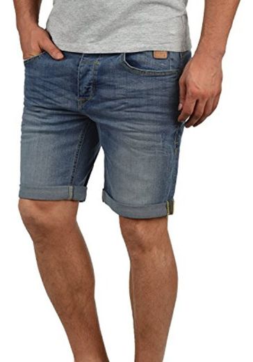 BLEND Martels- Pantalón vaquero corto para hombre, Denim Lightblue