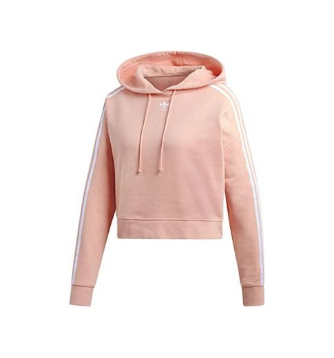 adidas Cropped W Sudadera con Capucha Dust Pink