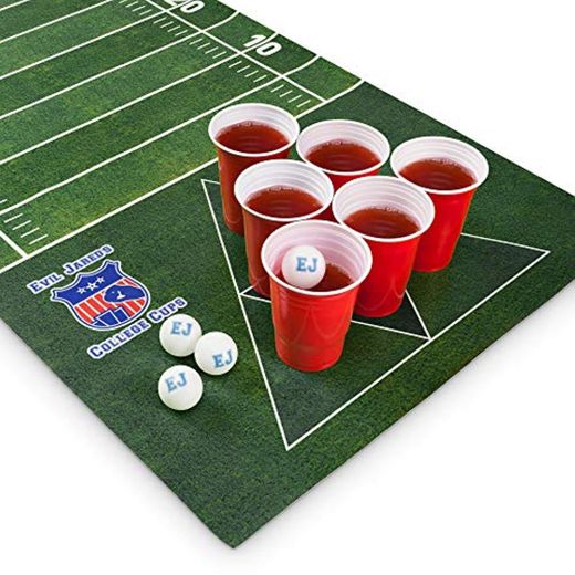 Mantel para Juego de Beer Pong Evil Jared´s | 60 Vasos Rojos