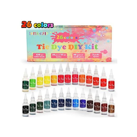 lenbest 26 Colores Tie Dye DIY Kit