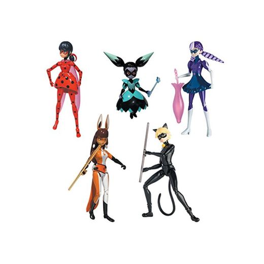 BANDAI 5 Figuras La Serie Miraculous 84951 – 15 cm