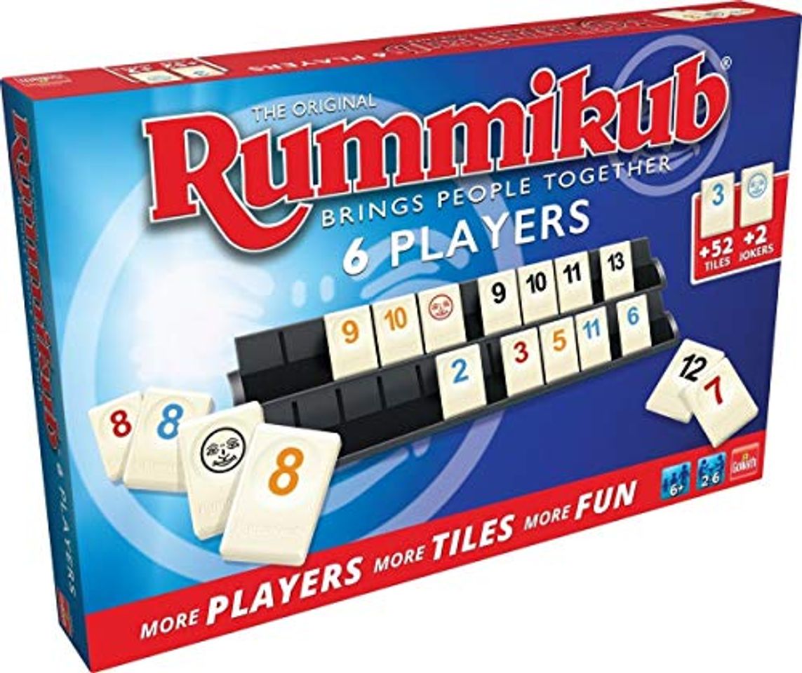 Social Rummikub Original 6 Jugadores, Multicolor