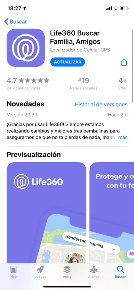 Apps Life360 Buscar Familia, Amigos