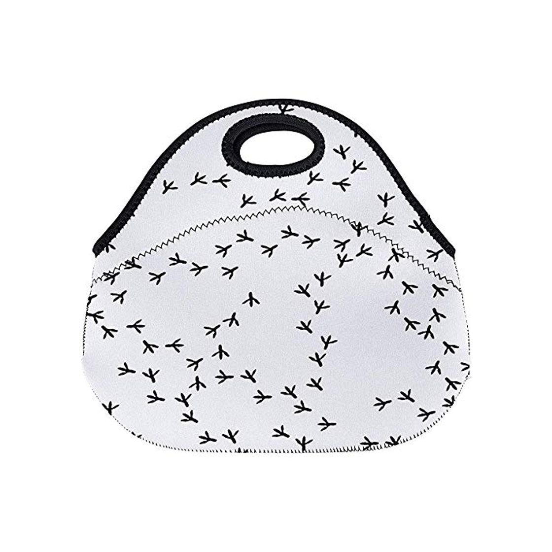 Producto Bolsos Termico Comida,Neopreno Lunch Bag,Estuche Portátil,Acuarela Chicken Chique White Tracks Bolsas De