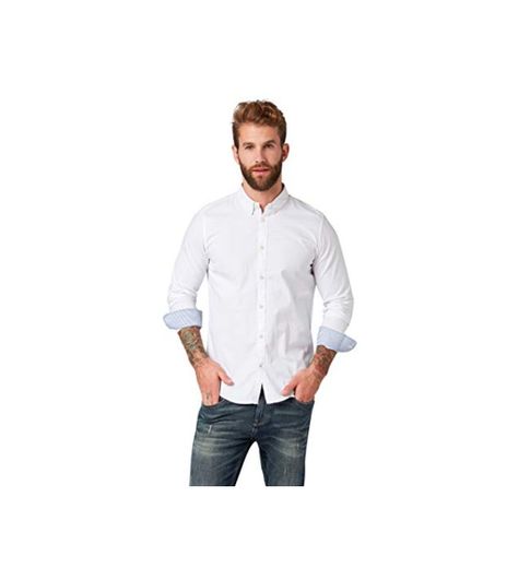 Tom Tailor Casual 1008320 Camisa, Blanco