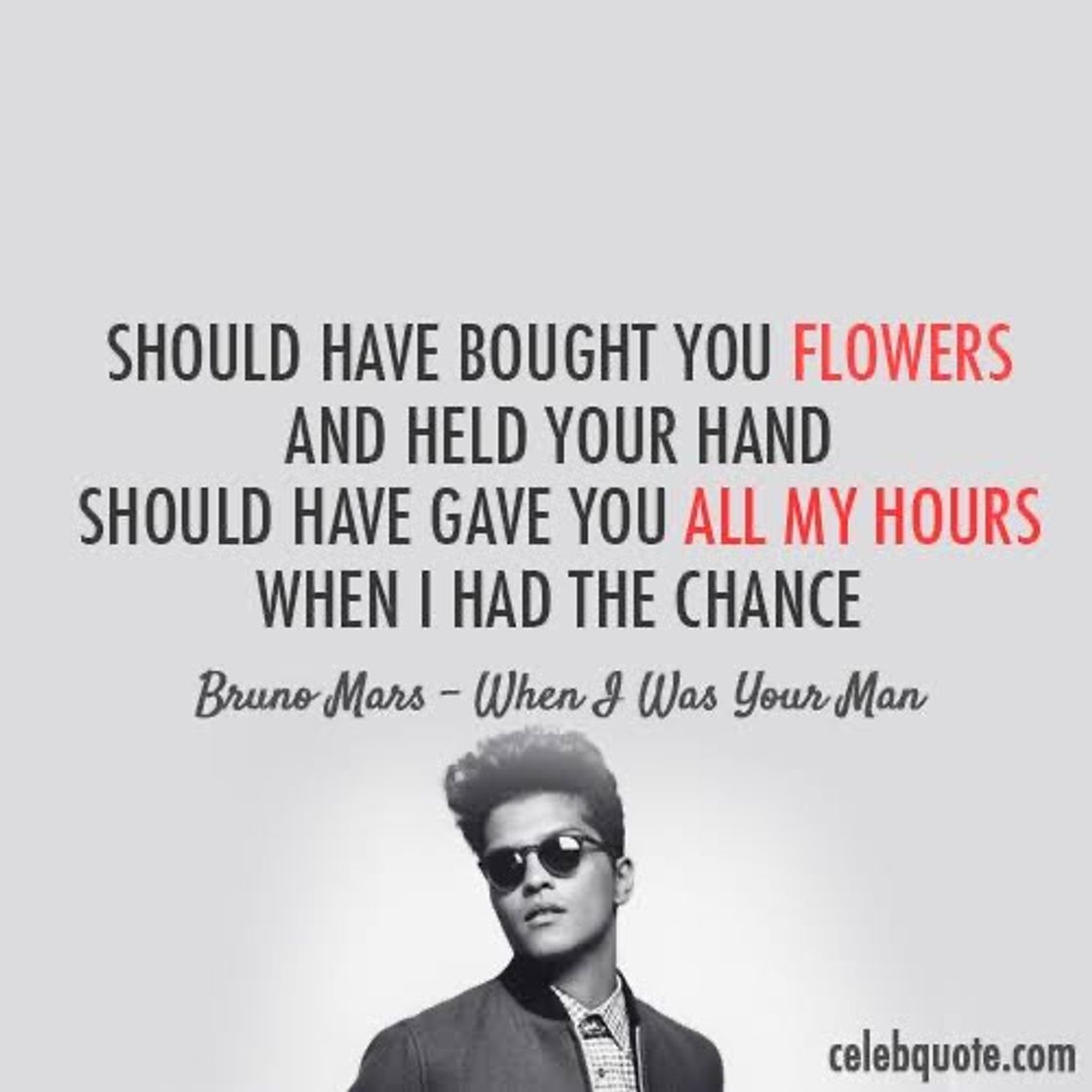 Canción When I Was Your Man (Piano Verison) [Made Famous By Bruno Mars]