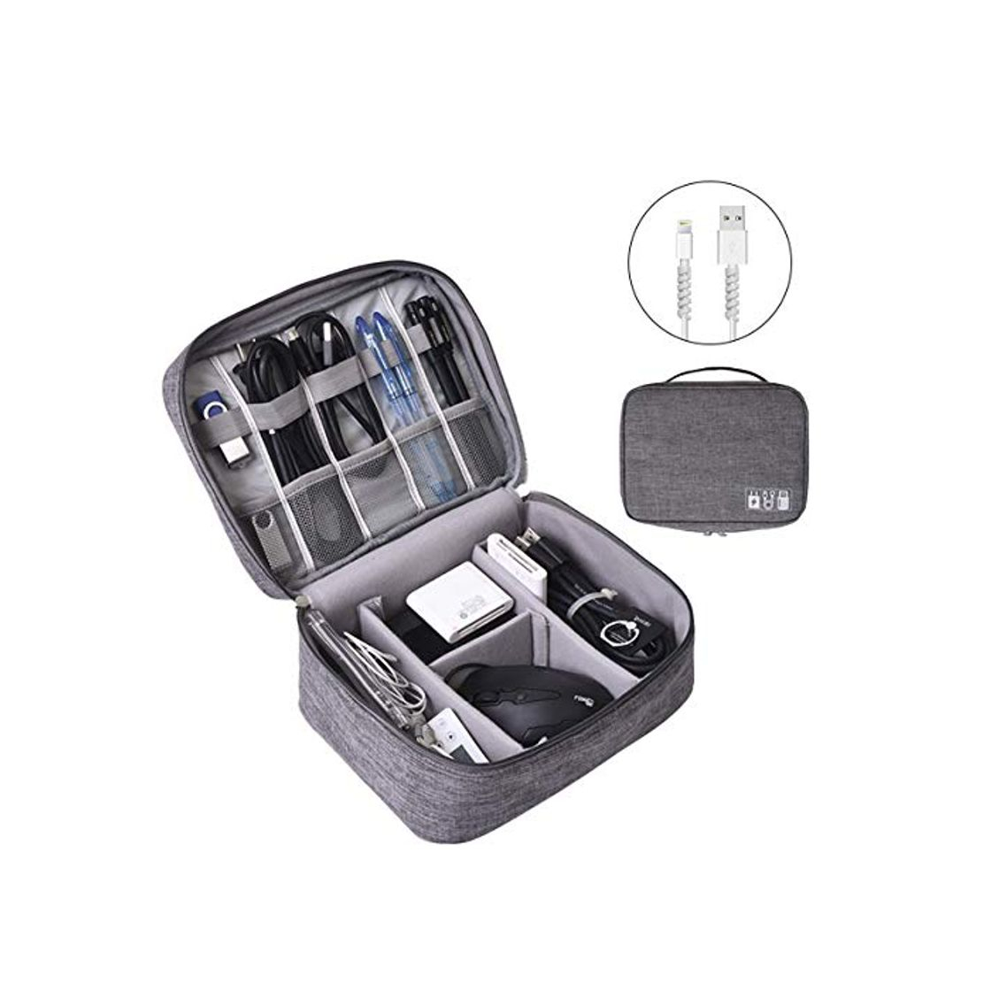 Producto OrgaWise Bolsa Cables de Viaje Organizador Accesorios para Tableta, Disco Duro Externo,