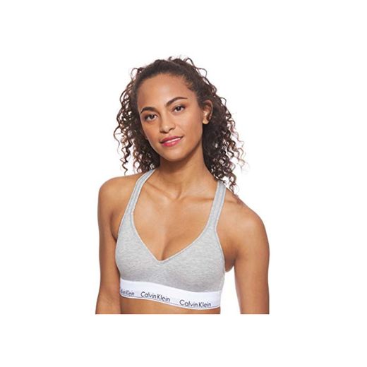 Calvin Klein Bralette Lift Sujetador Deportivo, Grau