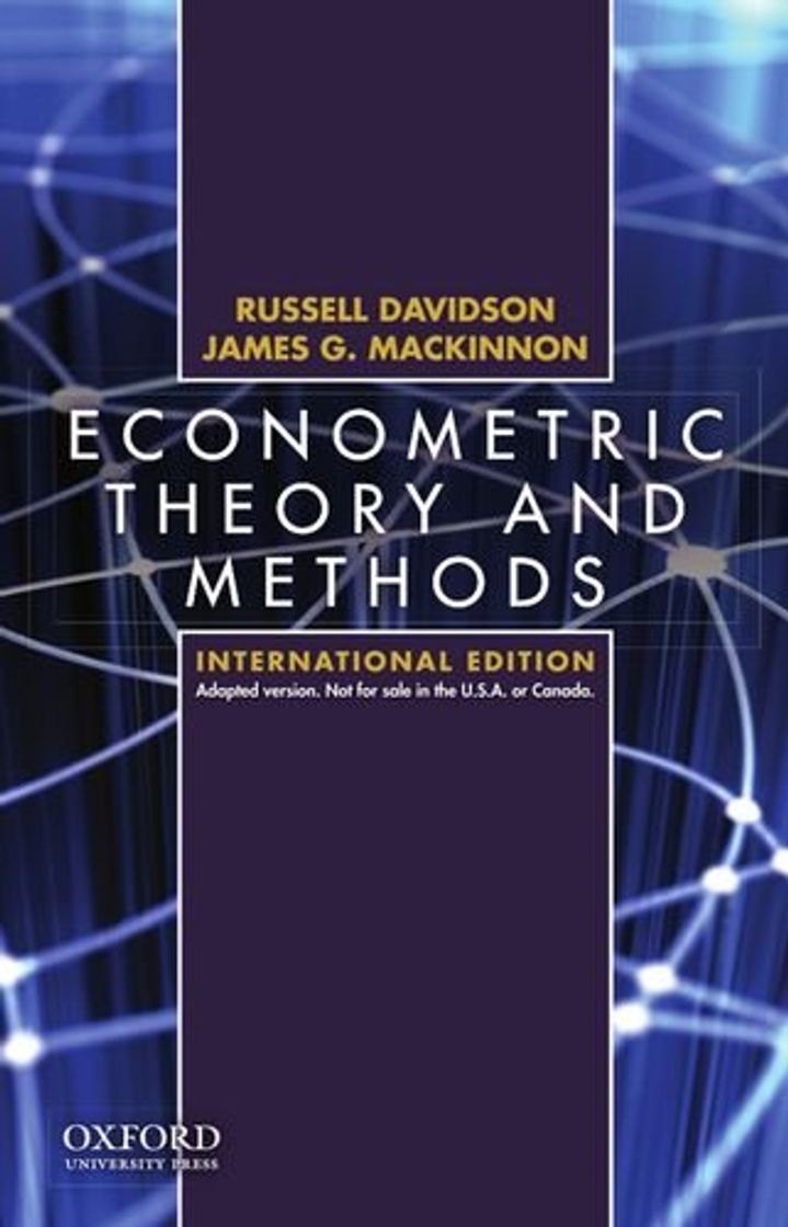 Books Econometric Theory and Methods: International Edition