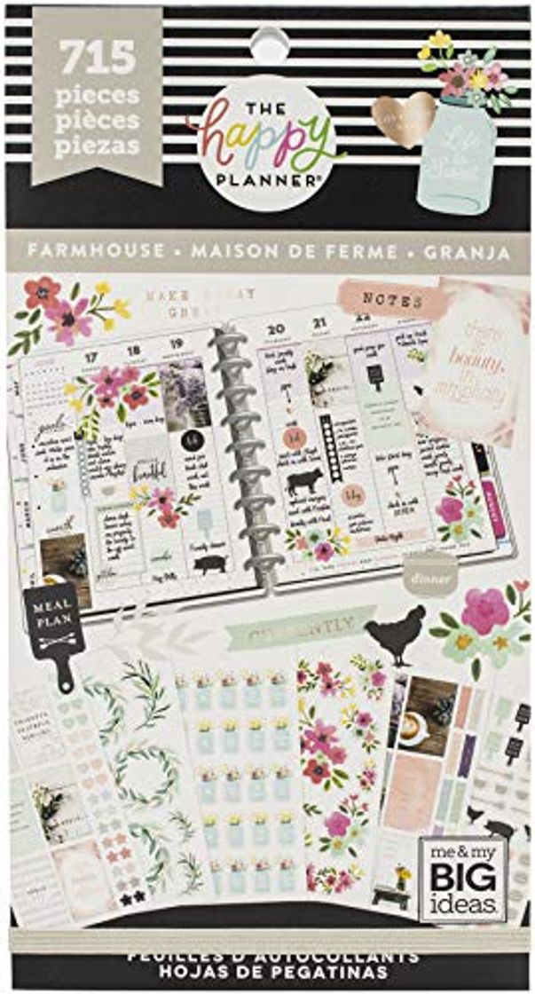 Product me & my BIG ideas HAPPY PLANNER STCKRS FARMHOUSE, Casa rural, 1486