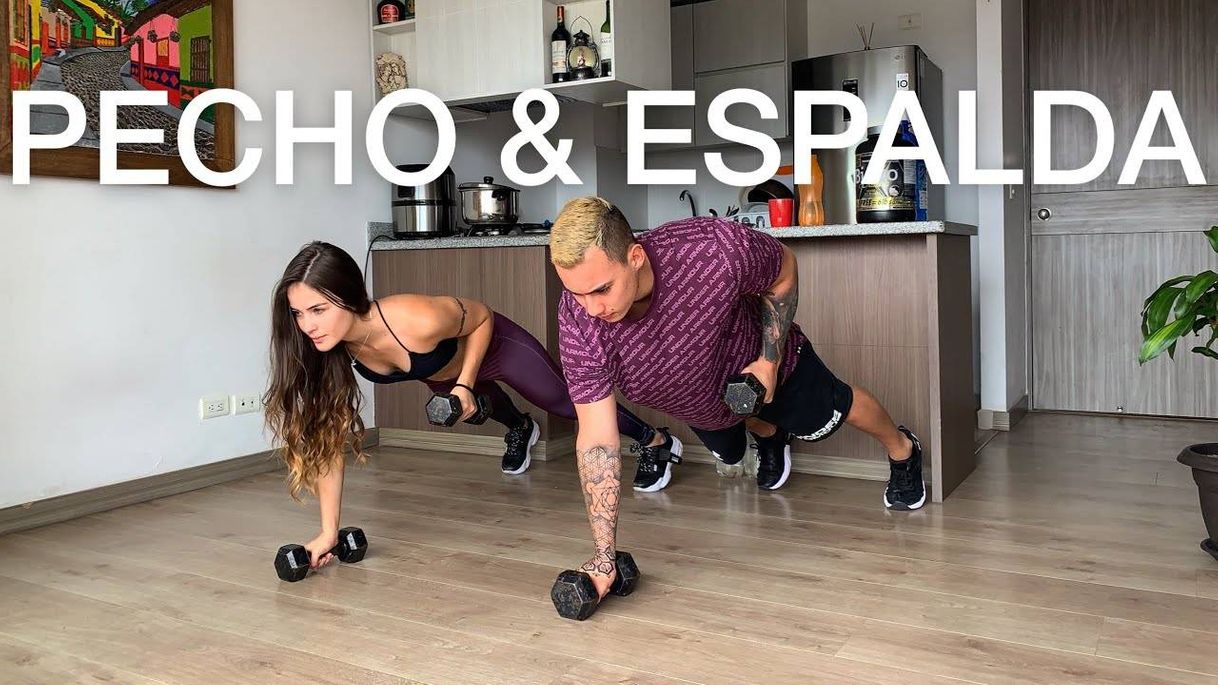 Social entrenamiento de pecho y espalda en 30 minutos