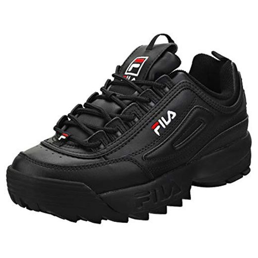 Fila Disruptor 2 Premium Mujeres Zapatillas Black White Red