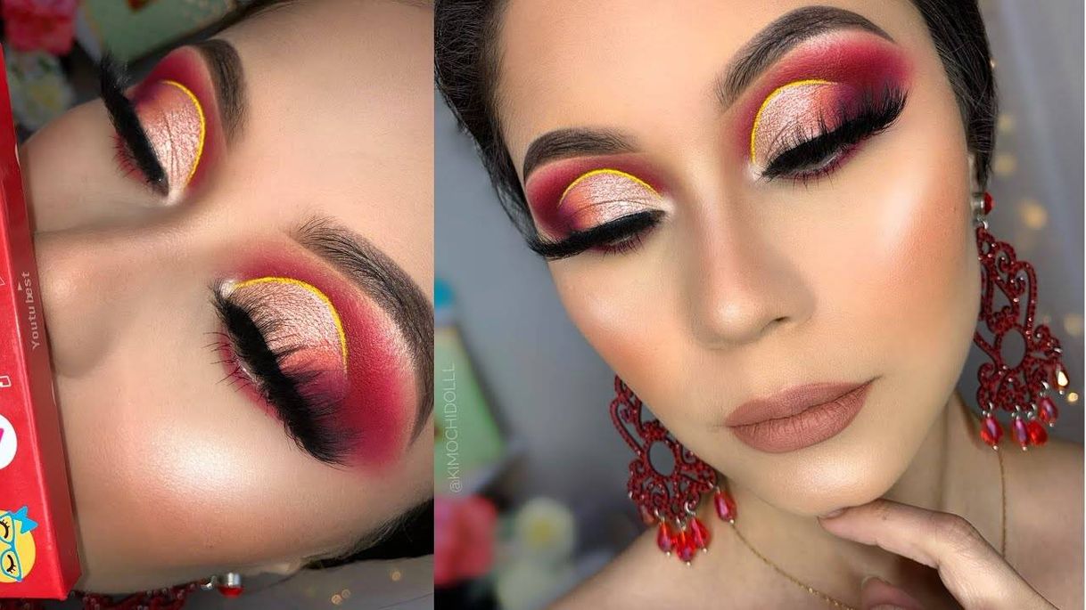 Moda Maquillaje rojo técnica brasileña cut crease levantado 2020