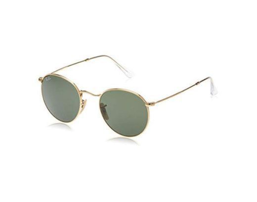 Ray-Ban Round Metal Gafas de sol, Redondas, 50