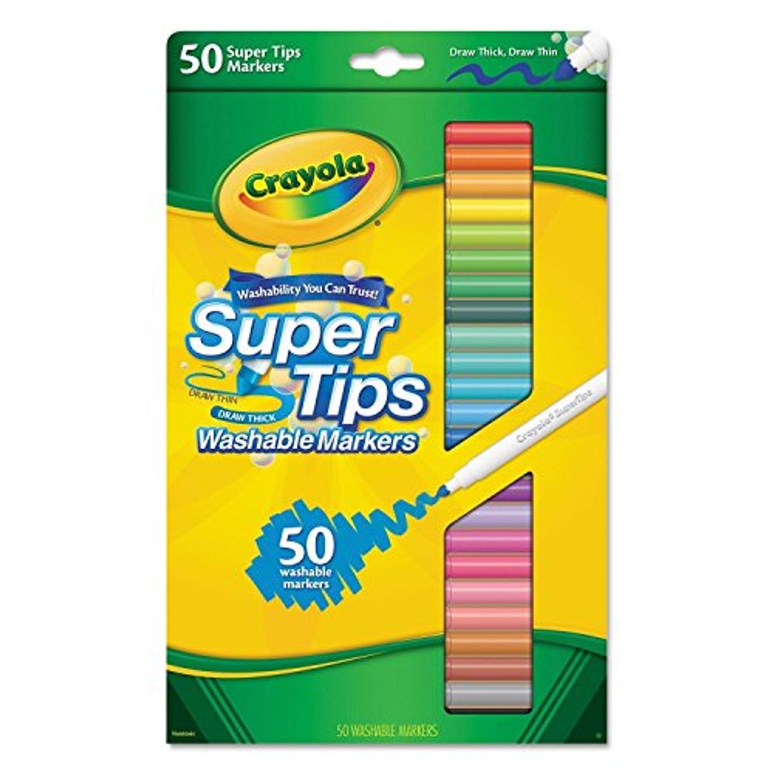 Product Crayola 50ct Washable Super Tips Markers 50 Color Variety by Crayola Kids