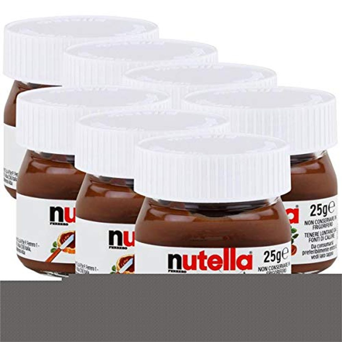 Social Ferrero Nutella pequeño mini diseño cristal - Set de 7 a 25 g