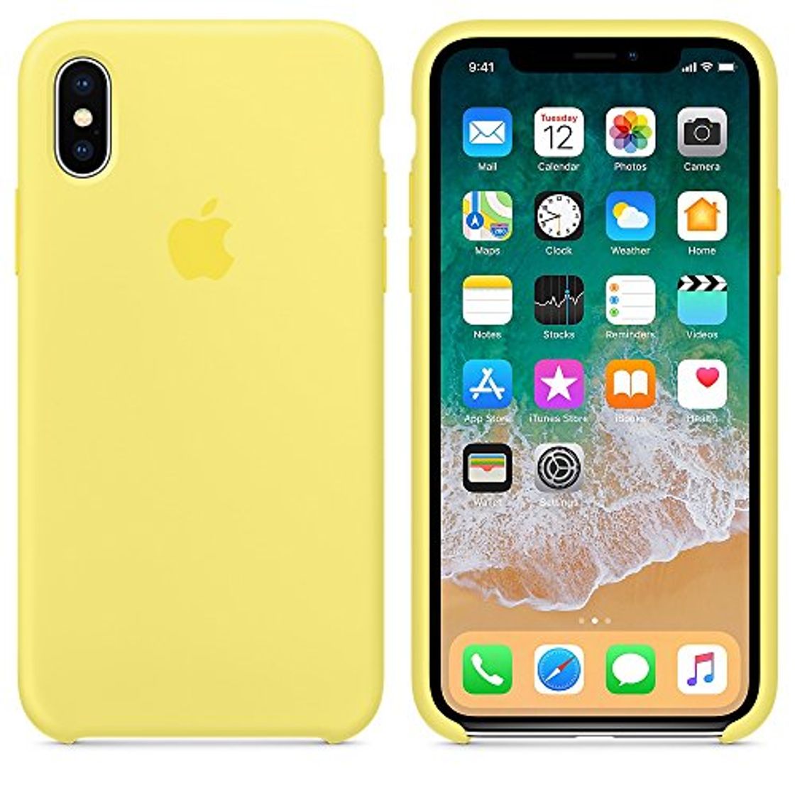 Social El último Verano Funda iPhone X, Slim Líquido de Silicona Gel Carcasa